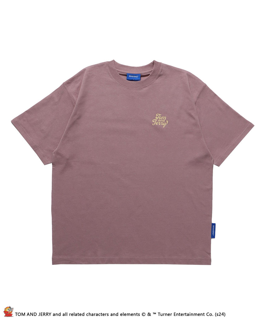 【SEQUENZ（シークエンズ）】TJ SANDWICH SHOP S/S TEE / TOM and JERRY トムジェリ アメリカンダイナー Tシャツ レトロ クリームソーダ プリント 半袖 ピンク