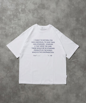 メッセージPT TEE / Tシャツ クルーネック 半袖 プリント メッセージロゴ柄80