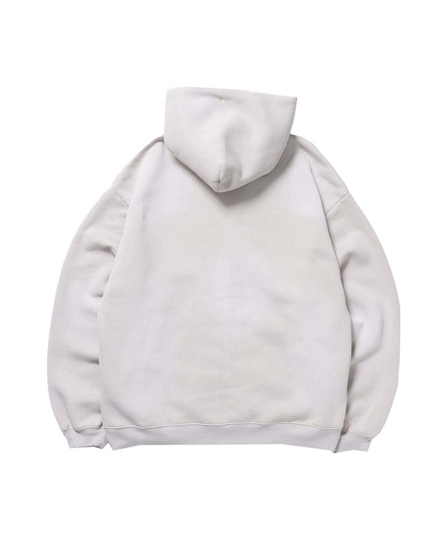 FADE ZIP P/K /フェード フルジップ オーバーサイズ ヴィンテージライク センターロゴ 裏起毛 ライトグレー ≪SET UP着用可能≫