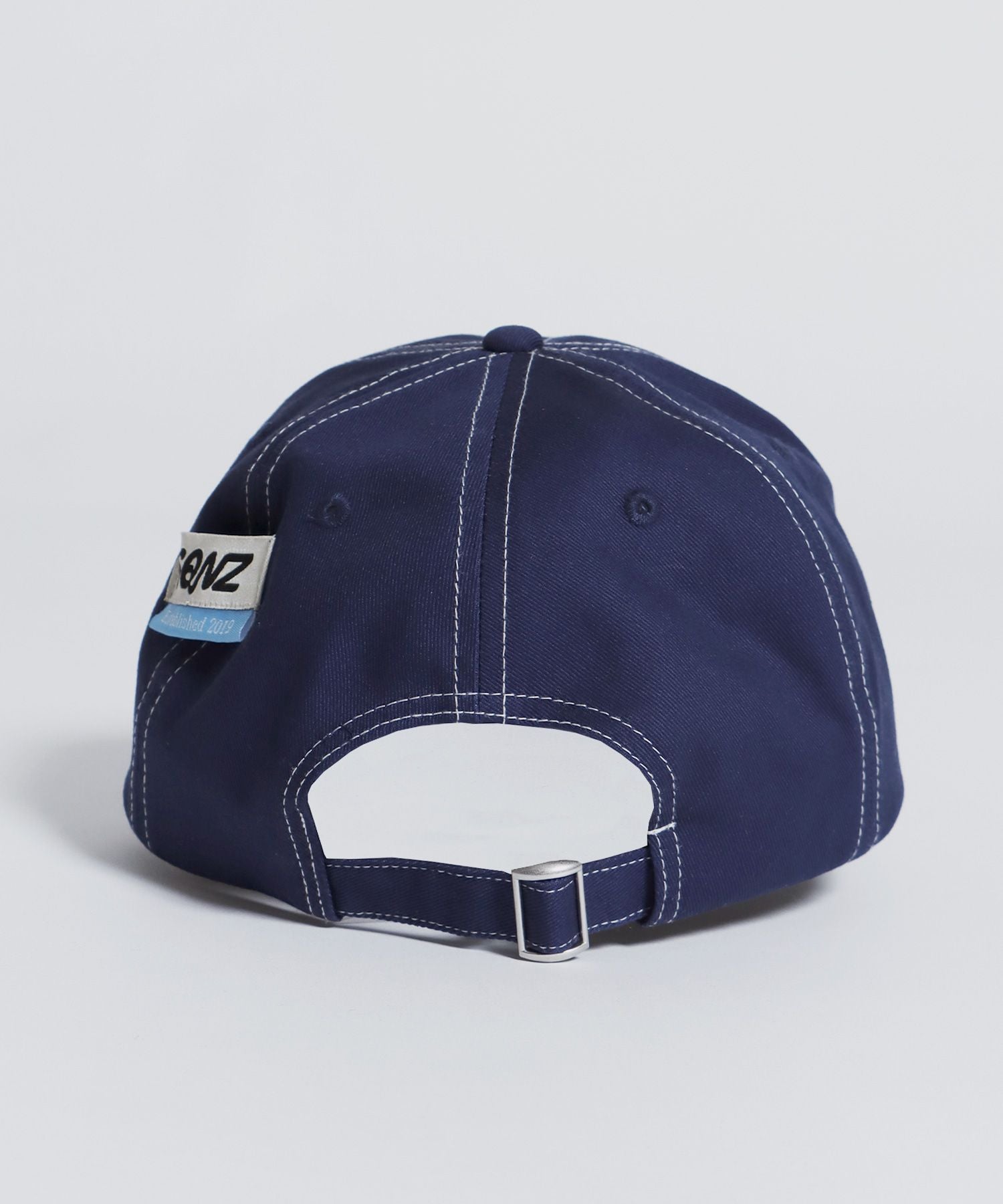 sqnz logo cap / ロゴ ベースボール キャップ 刺繍 ストリート ネイビー