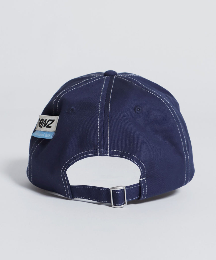 sqnz logo cap / ロゴ ベースボール キャップ 刺繍 ストリート ネイビー