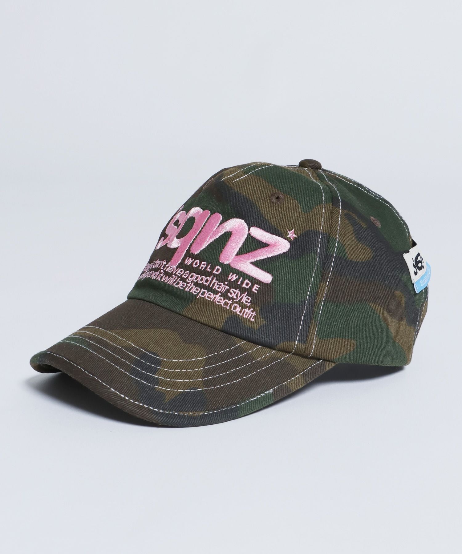 ※WEB限定 / ロゴ刺繍キャップ / sqnz logo cap 柄80