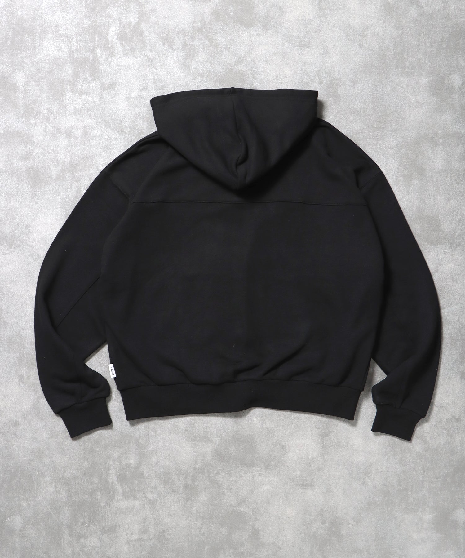 切り替えリベットジップパーカー 12oz /リベット ジップ パーカー 裏毛 フーディ ブラック