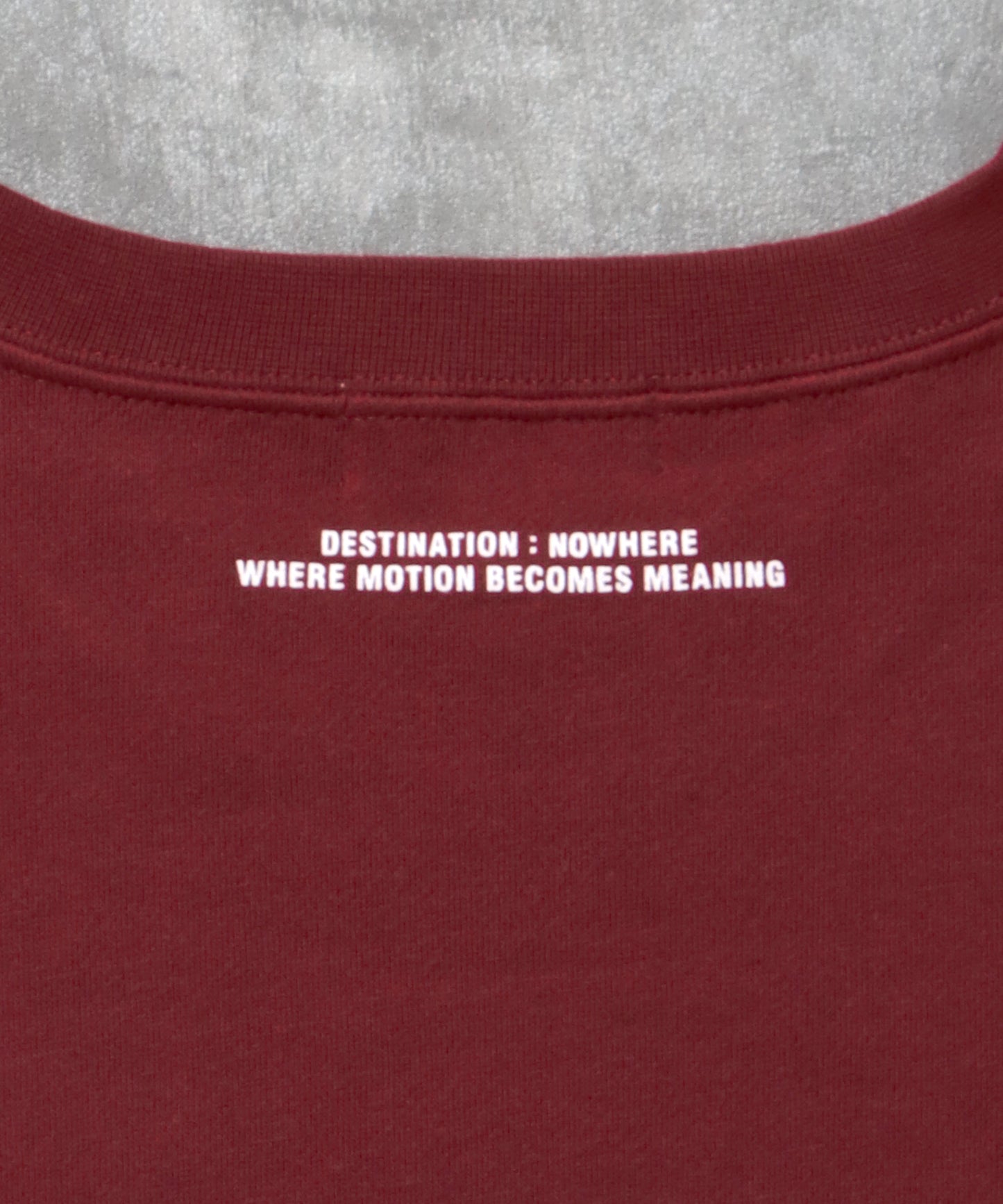 ヘビーウエイトフライトメッセージロゴスウェット / 裏起毛 スウェット クルーネック ワンポイント プリント ワイン