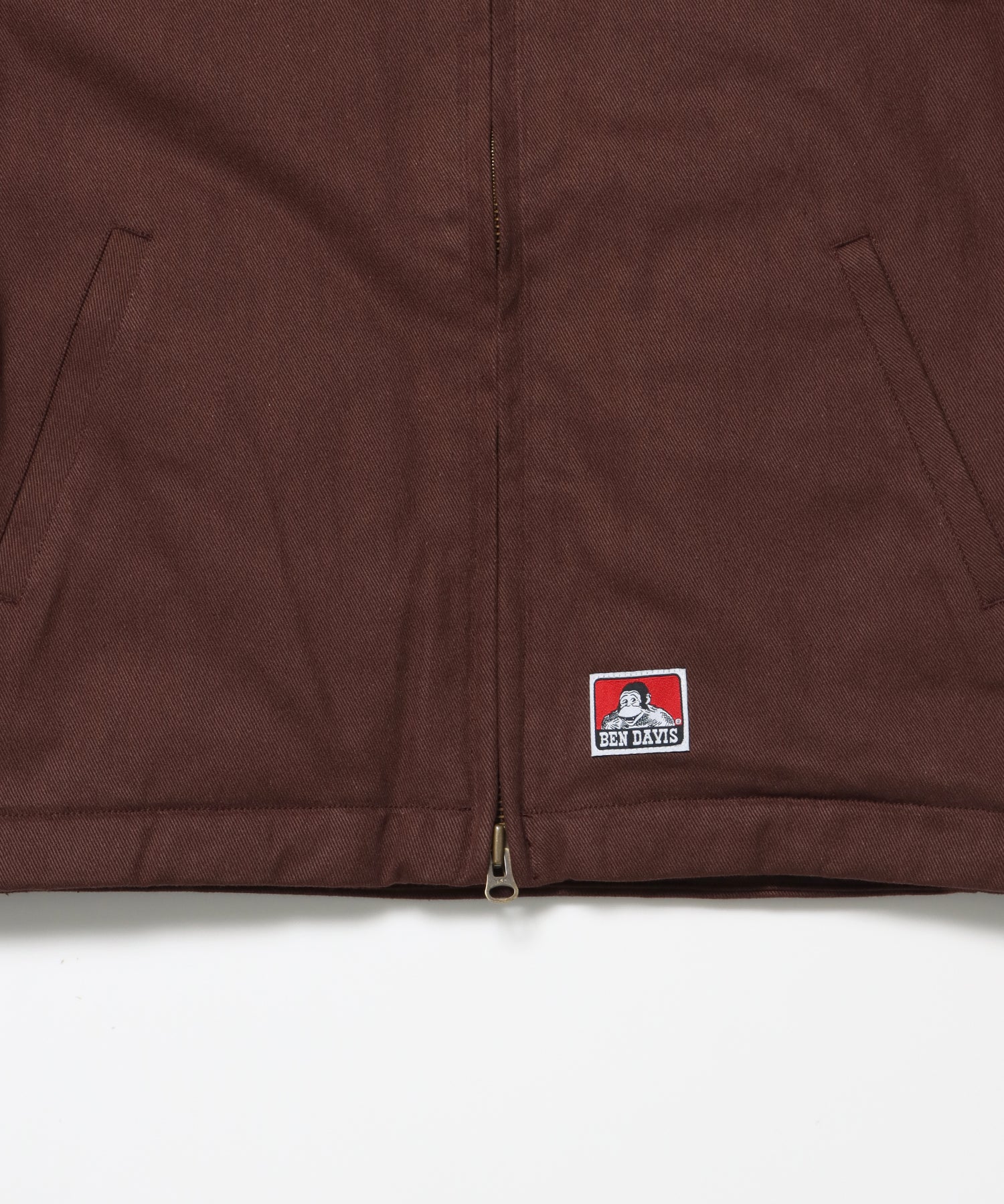 PADDED EISENHOWER JACKET / オーバーサイズ ビッグシルエット ジャケット アウター 中綿 ジップ ブラウン