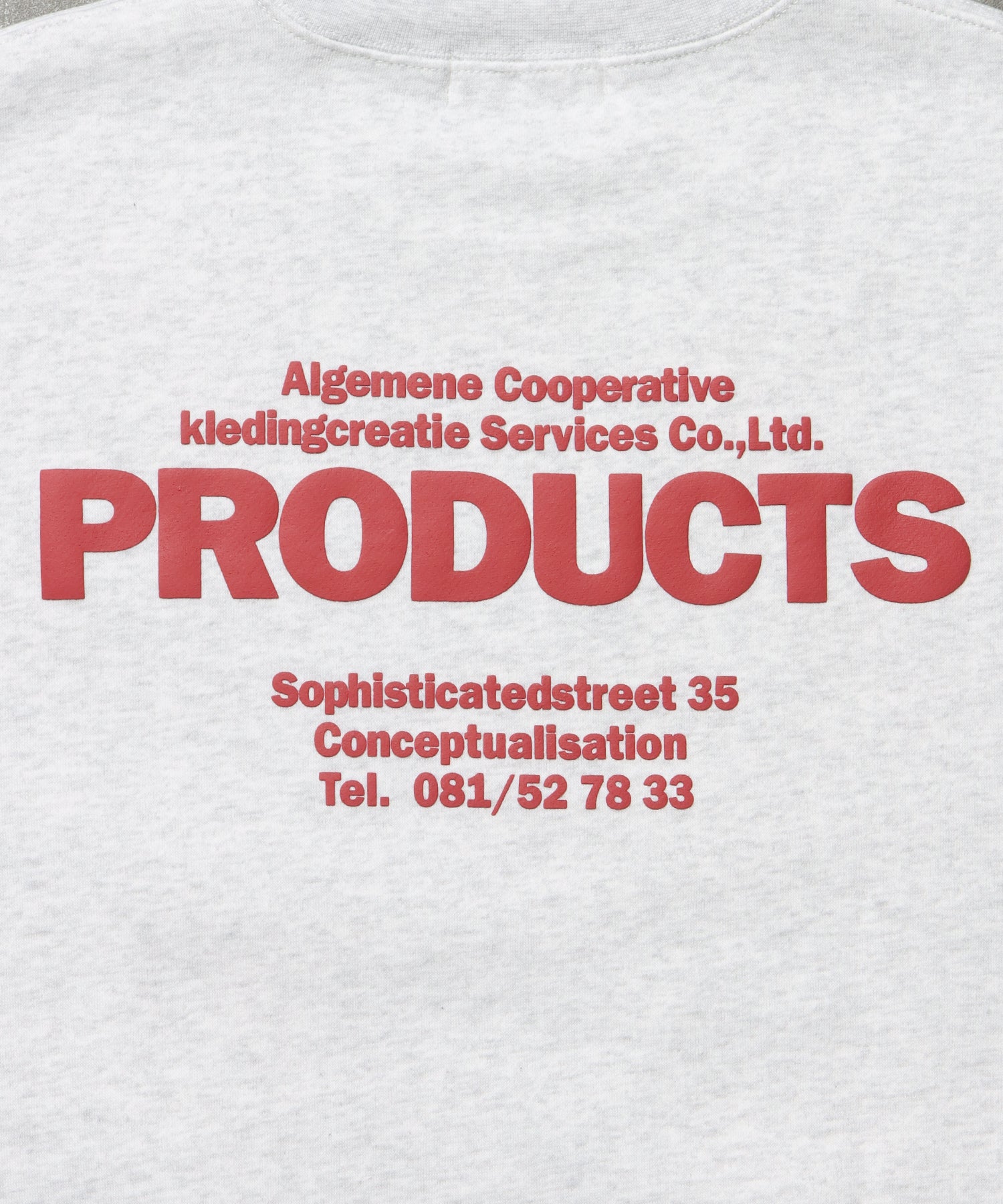 ヘビーウエイトウェーブロゴスウェット / 裏起毛 スウェット クルーネック ワンポイント プリント アッシュグレー