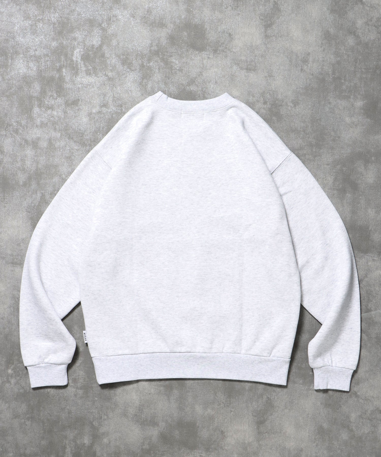 ヘビーウエイトぼかしアートスウェット / 裏起毛 スウェット クルーネック アート プリント アッシュグレー