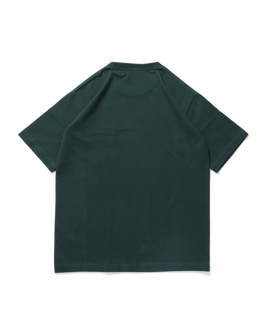BEN'S POCKET TEE(REG) / ポケット 半袖 ワンポイント レギュラーサイズ ヘビーウエイト クルーネック ダークグリーン