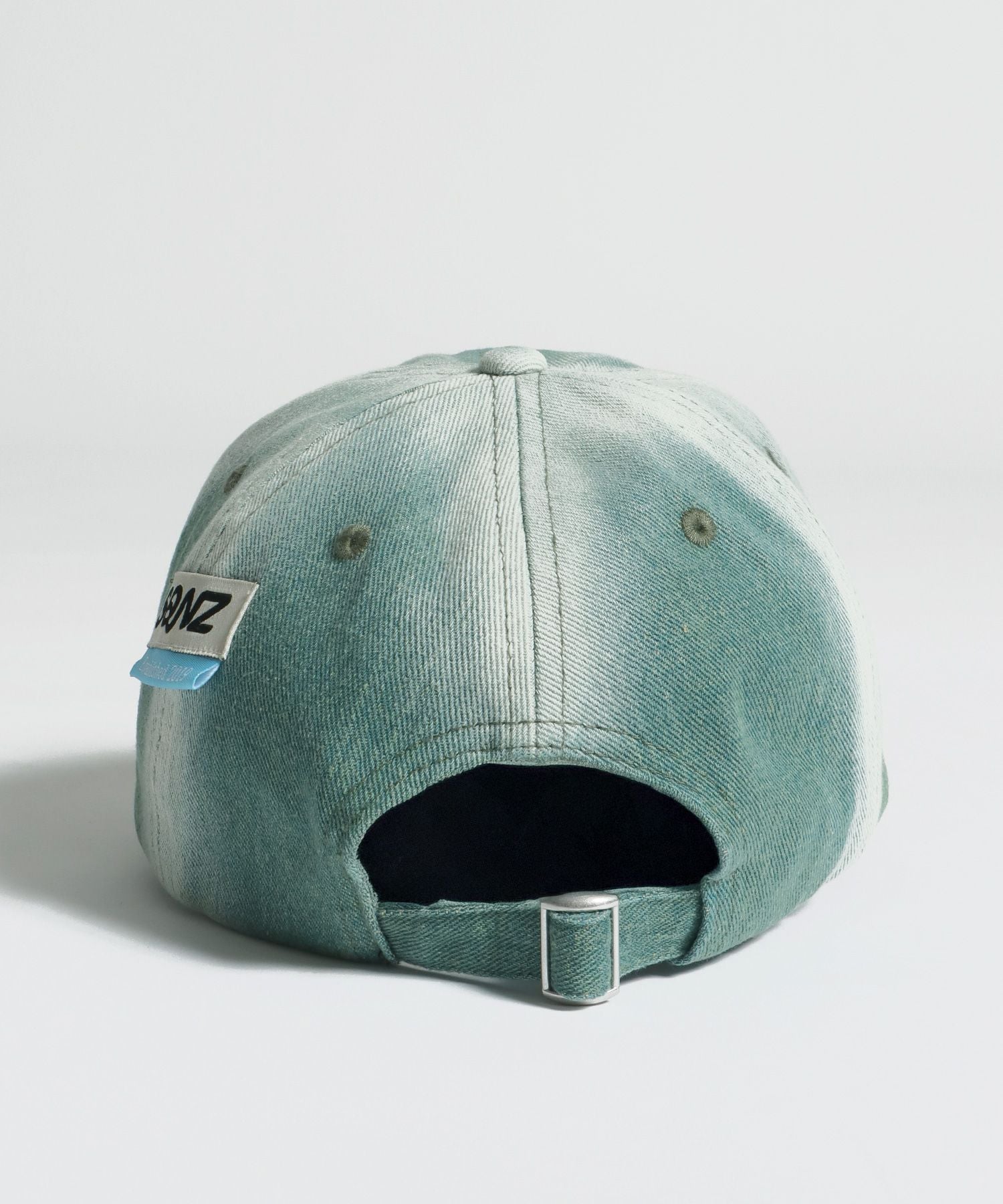 sqnz applique denim cap / キャップ デニム ステッチ 刺繍 ≪サイズ調節可能≫ グリーン