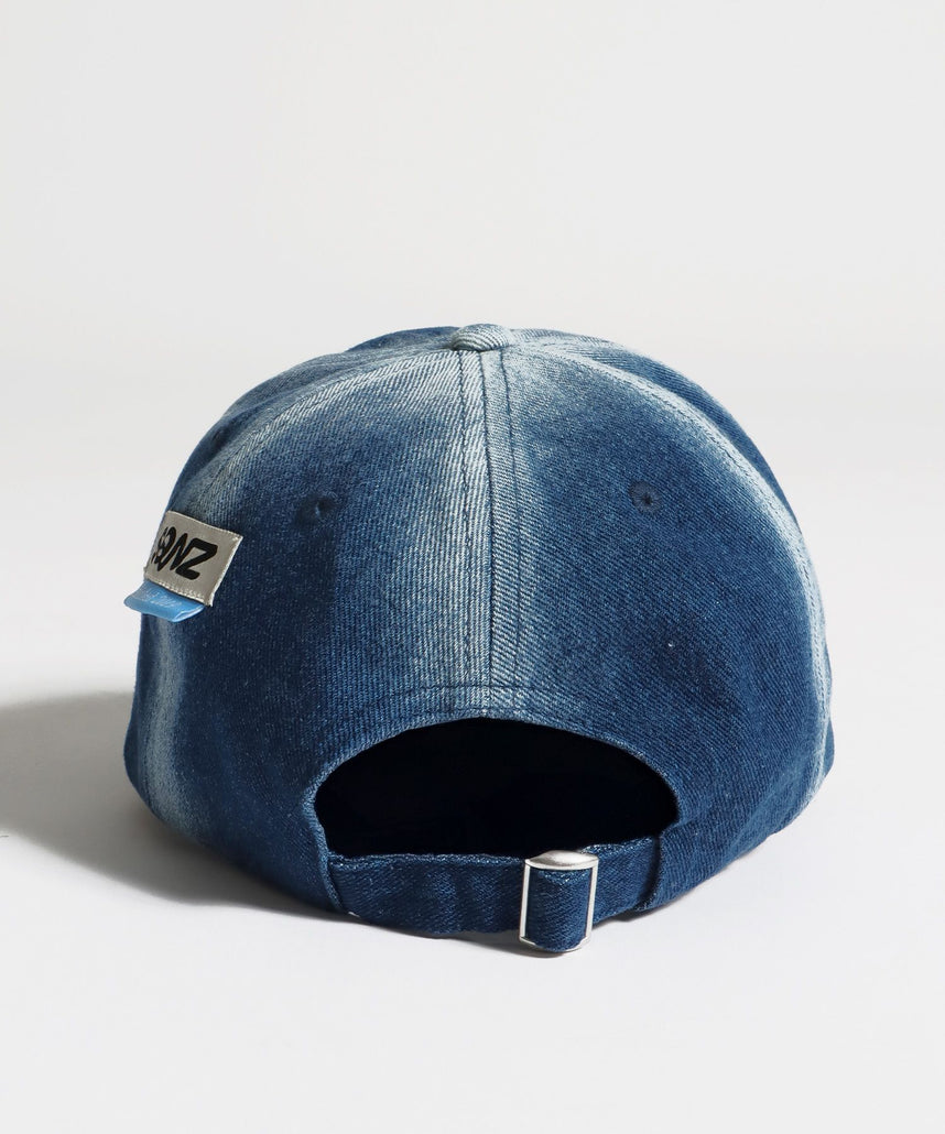 ※WEB限定 / ワッペンロゴデニムキャップ / sqnz applique denim cap ネイビー