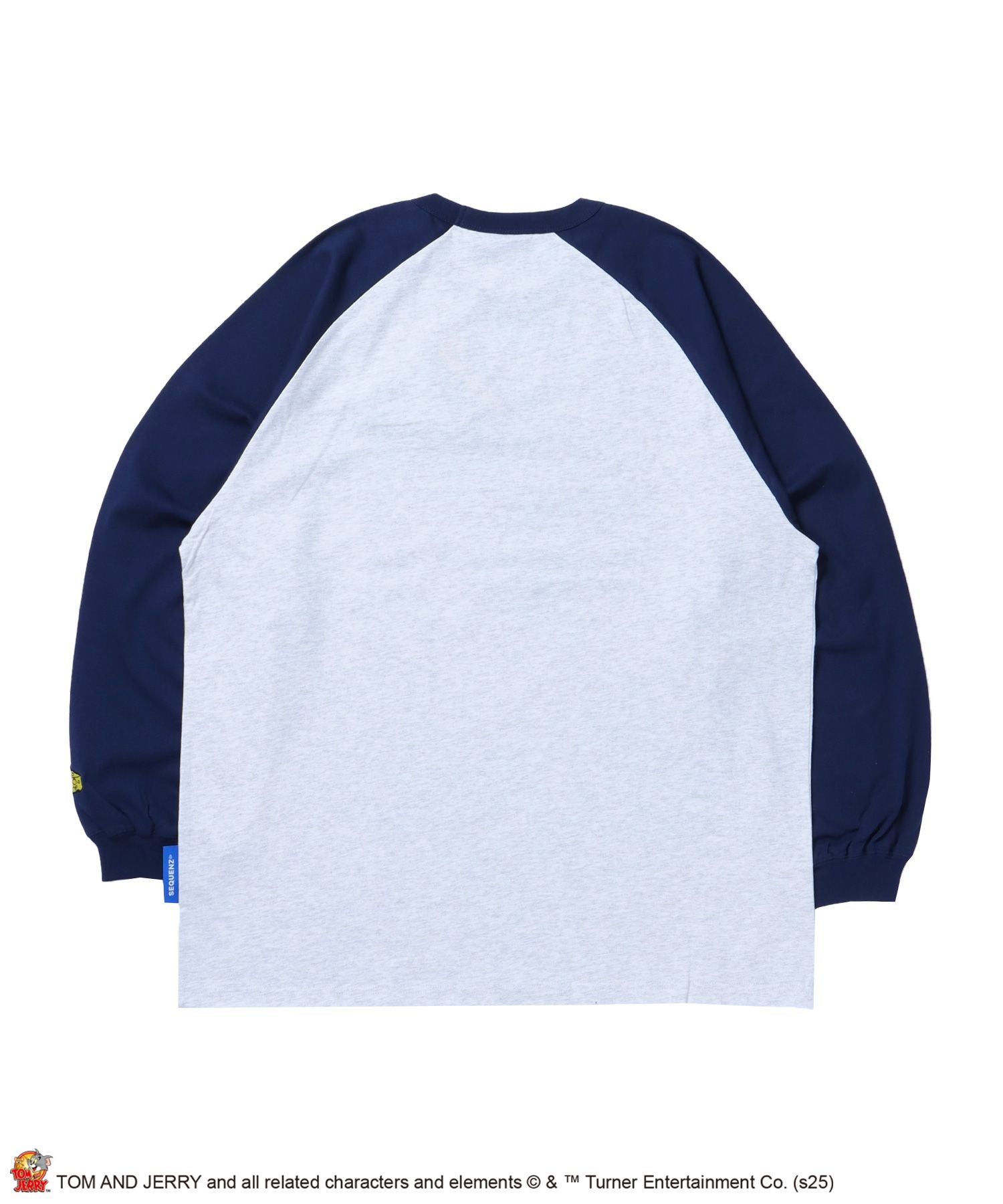 TJ FUNNY FUNNY RAGLAN L/S TEE / Tシャツ 長袖 クルーネック ロンT ワンポイント 刺繍 ネイビー