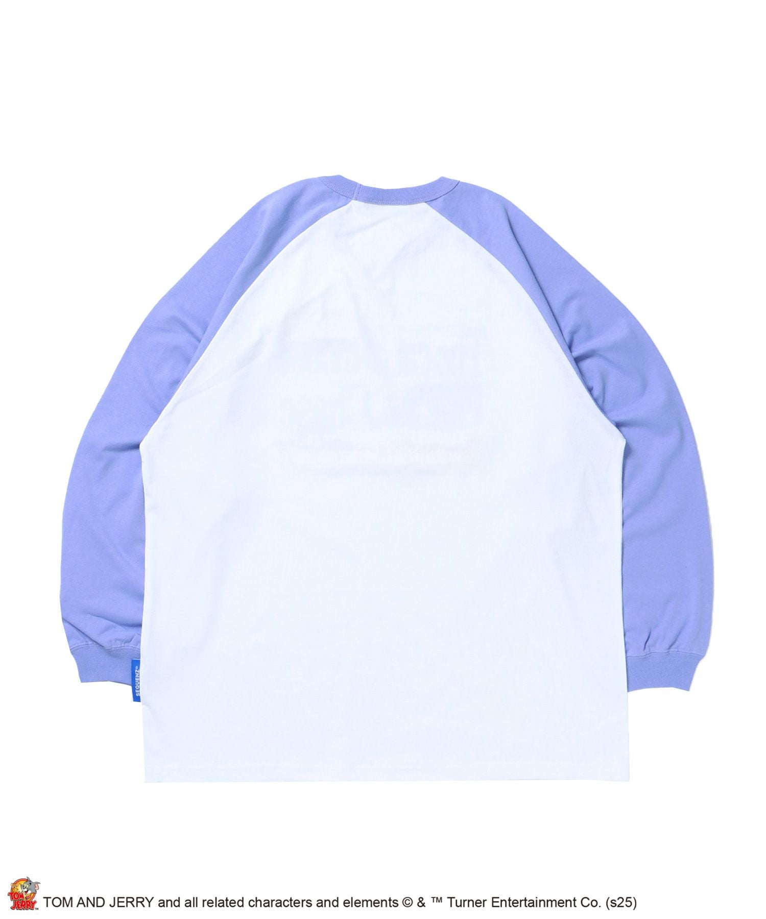 TJ FUNNY FUNNY RAGLAN L/S TEE / Tシャツ 長袖 クルーネック ロンT ワンポイント 刺繍 パープル