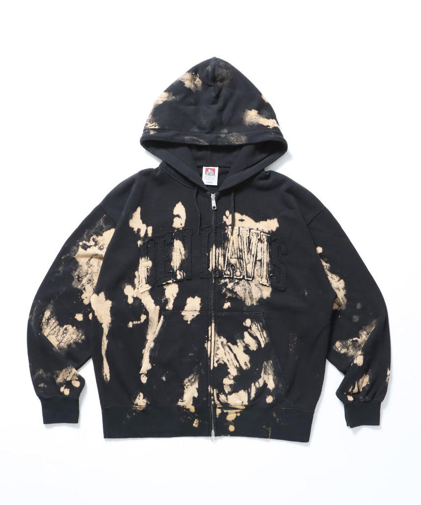 【BEN DAVIS(ベンデイビス)】DEPARTMENT FADED ZIP HOODIE / ジップパーカー ワイドシルエット フーディ 裏毛 フェード ≪SET UP着用可能≫ その他2