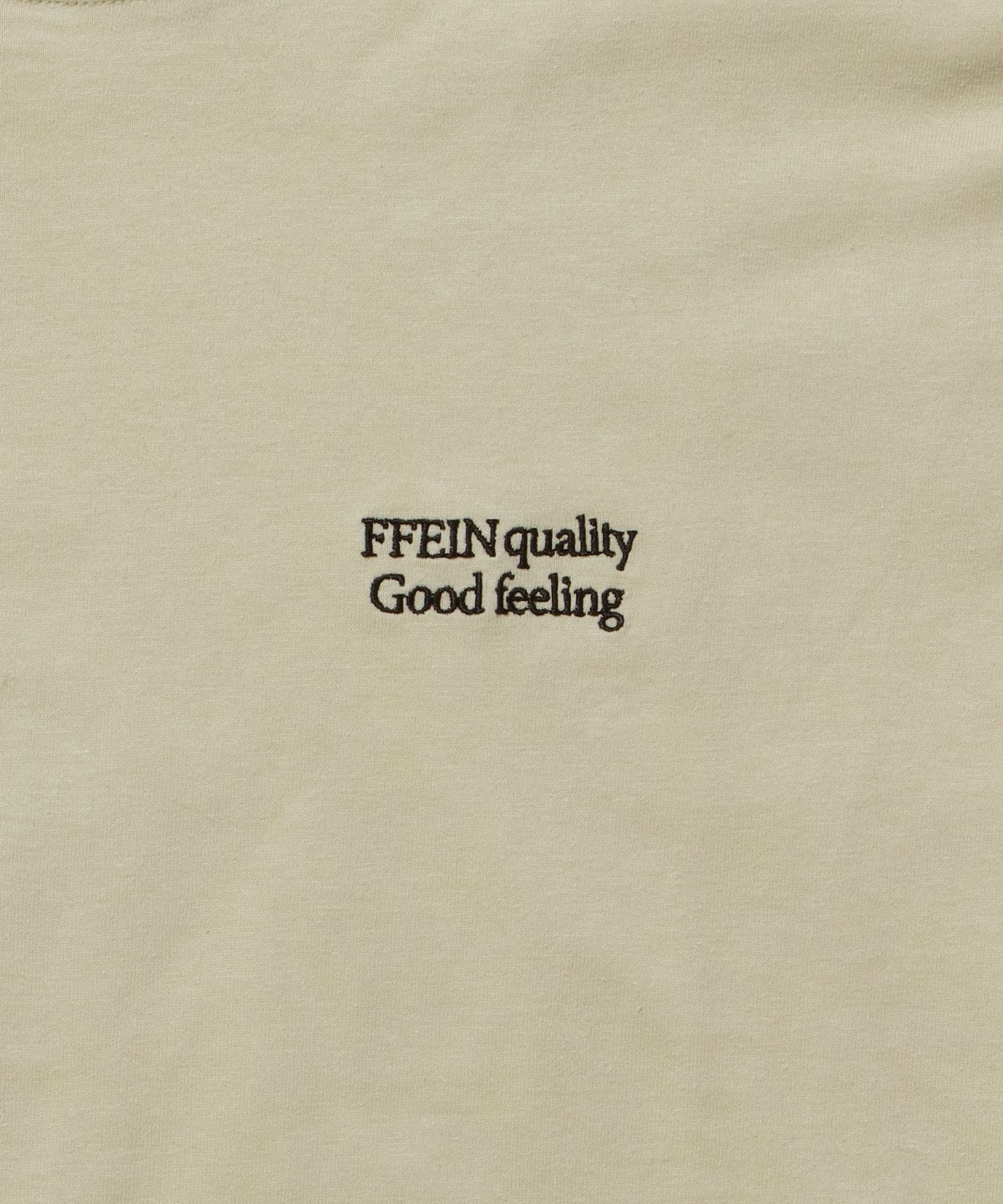 ワンポイント刺繍ショート丈Tシャツ / Tシャツ 短丈 クルーネック 半袖 刺繍 ワンポイントレモン イエロー