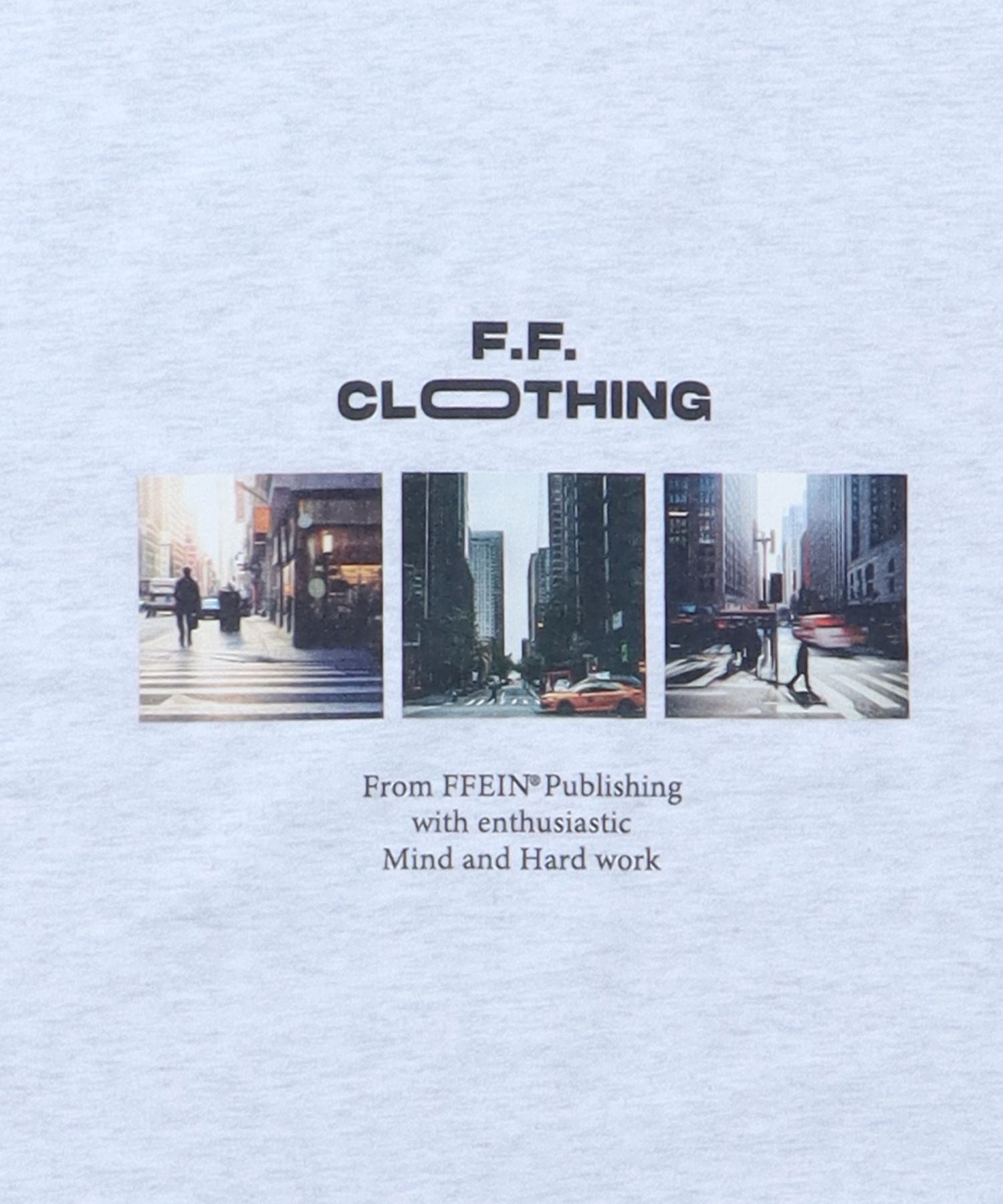 フォトプリントショート丈Tシャツ / Tシャツ 短丈 クルーネック 半袖 ショート丈 アッシュグレー