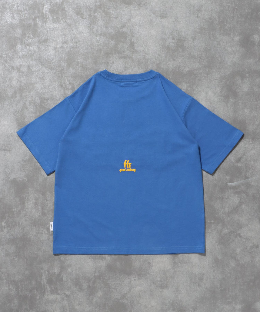 【FFEIN(フェイン)】手書きロゴショート丈Tシャツ / Tシャツ 短丈 クルーネック 半袖 ショート丈 ブラック