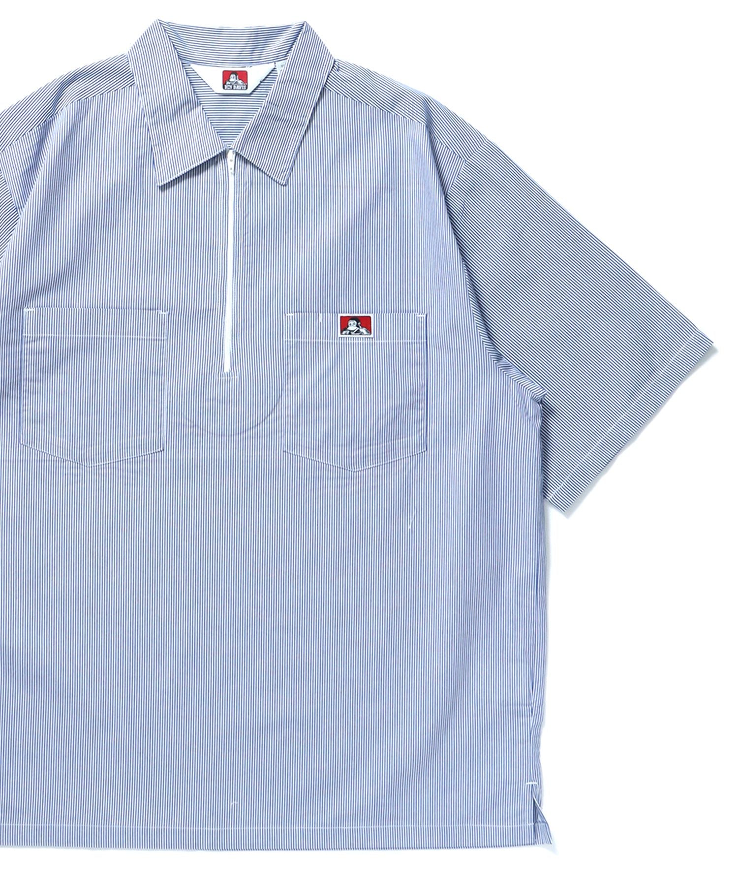 【BEN DAVIS(ベンデイビス)】1/2 ZIP S/S SHIRT / シャツ レギュラー ワンポイント シンプル ハーフジップ その他1