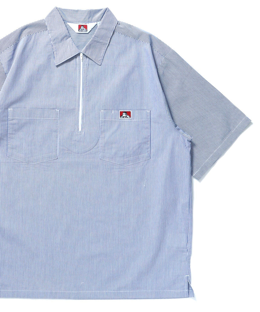【BEN DAVIS(ベンデイビス)】1/2 ZIP S/S SHIRT / シャツ レギュラー ワンポイント シンプル ハーフジップ その他1