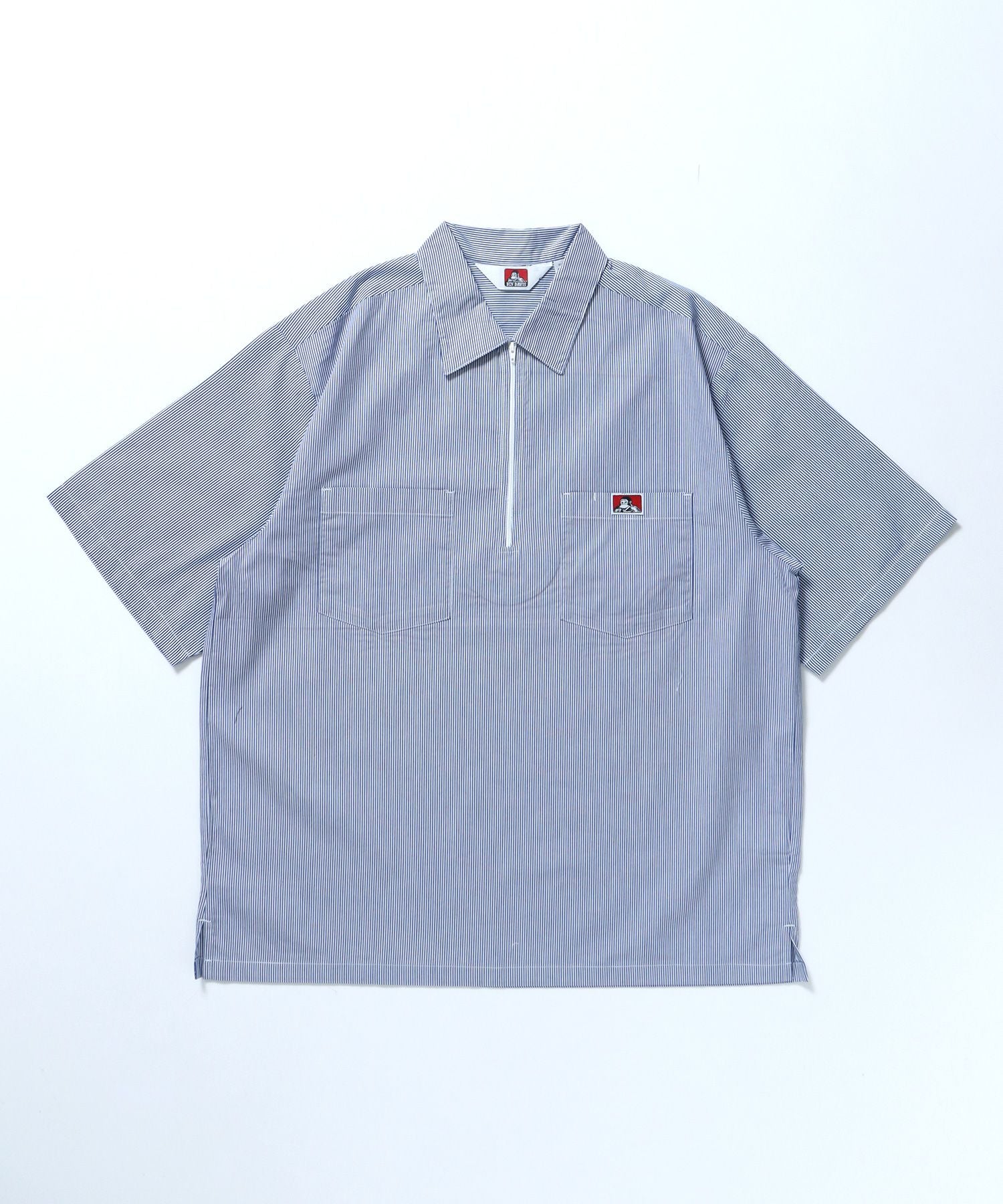 【BEN DAVIS(ベンデイビス)】1/2 ZIP S/S SHIRT / シャツ レギュラー ワンポイント シンプル ハーフジップ その他1