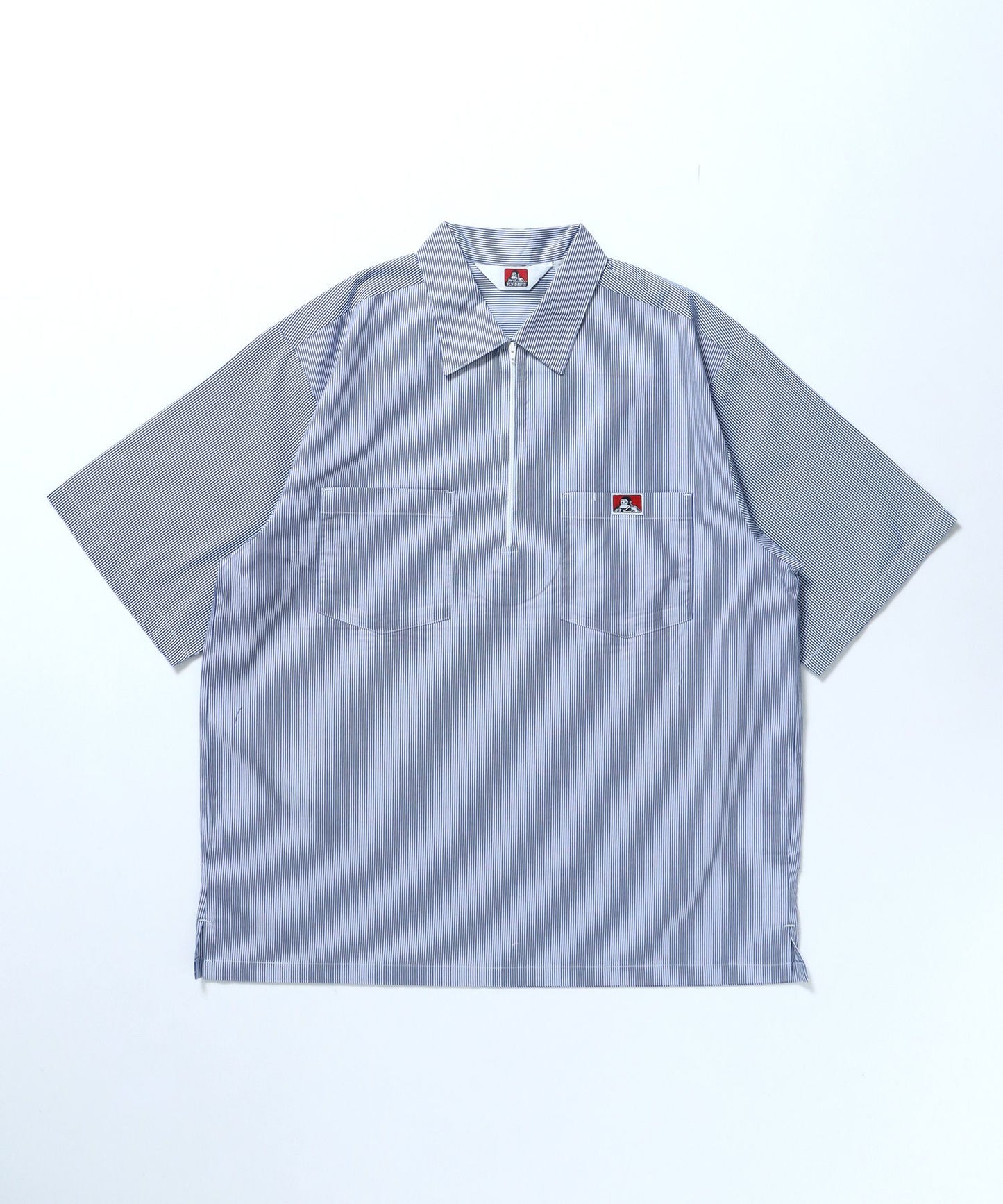 【BEN DAVIS(ベンデイビス)】1/2 ZIP S/S SHIRT / シャツ レギュラー ワンポイント シンプル ハーフジップ その他1
