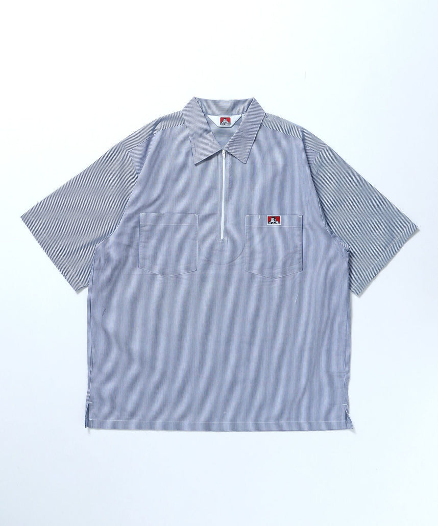 【BEN DAVIS(ベンデイビス)】1/2 ZIP S/S SHIRT / シャツ レギュラー ワンポイント シンプル ハーフジップ その他1