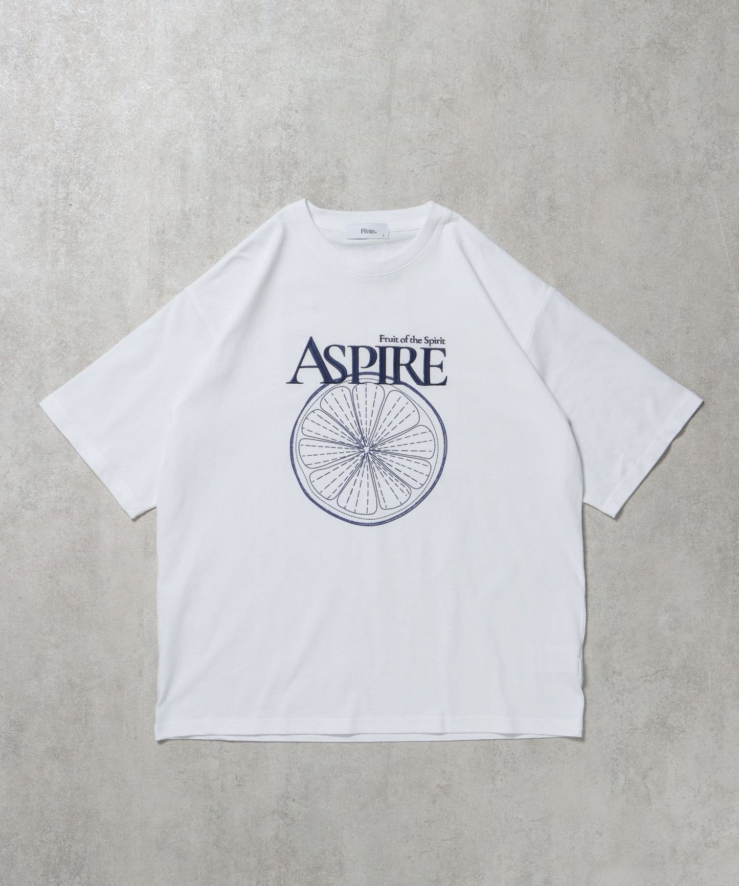 【FFEIN(フェイン)】刺繍ロゴフルーツTシャツ / オレンジ Tシャツ 短丈 クルーネック 半袖 その他2