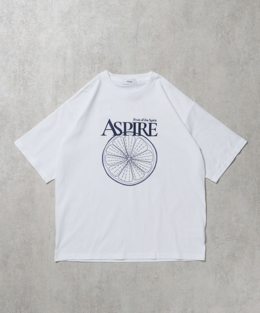 【FFEIN(フェイン)】刺繍ロゴフルーツTシャツ / オレンジ Tシャツ 短丈 クルーネック 半袖 その他2