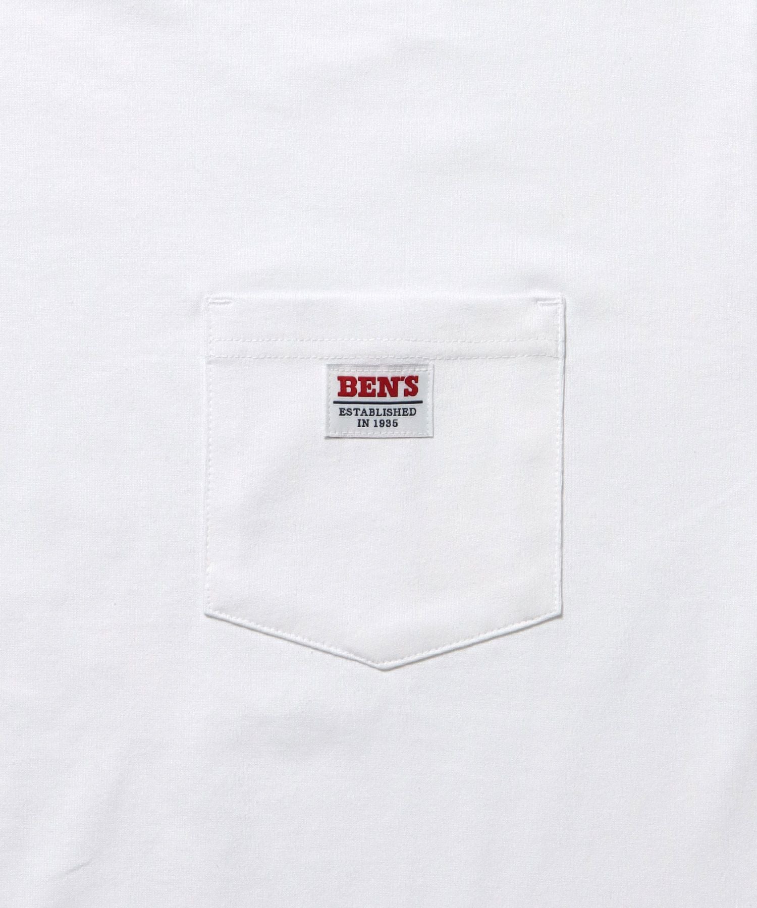 BIG POCKET TEE ZF / ポケット 半袖 ワンポイント ワイドシルエット ヘビーウエイト クルーネック ホワイト