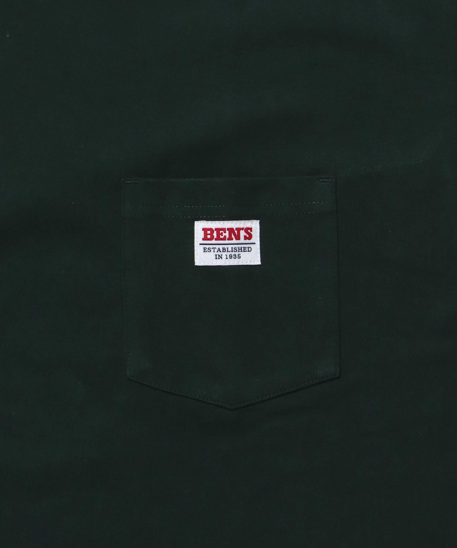 BIG POCKET TEE ZF / ポケット 半袖 ワンポイント ワイドシルエット ヘビーウエイト クルーネック ダークグリーン