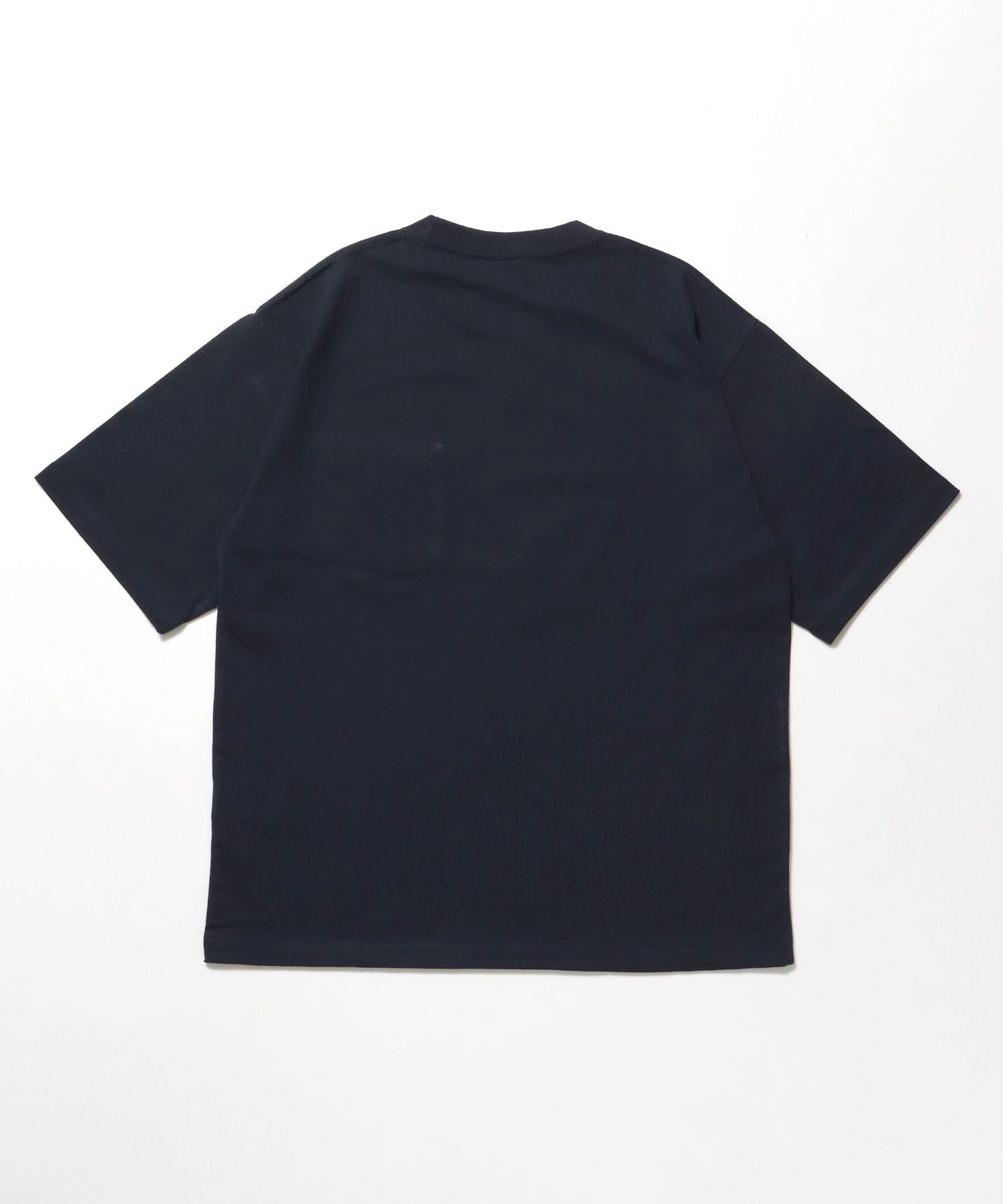 BIG POCKET TEE ZF / ポケット 半袖 ワンポイント ワイドシルエット ヘビーウエイト クルーネック ネイビー