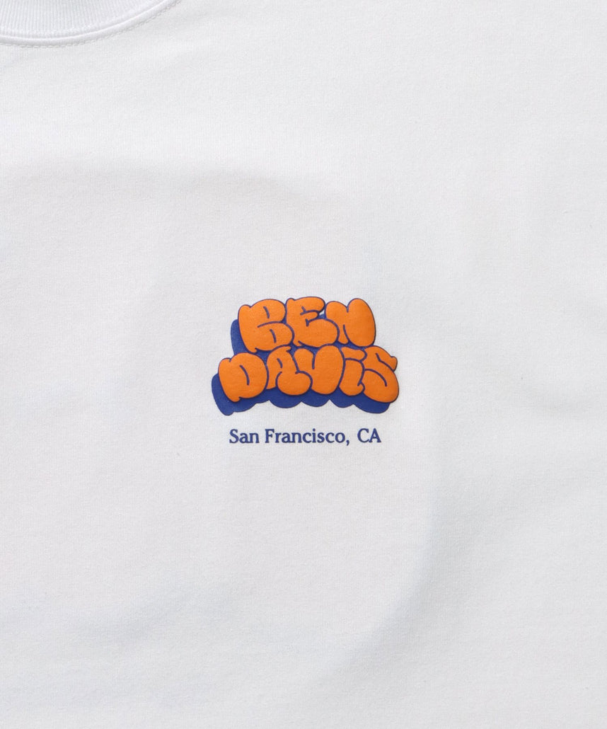 BUBBLE LOGO TEE NV / Tシャツ クルーネック 半袖 プリント ホワイト