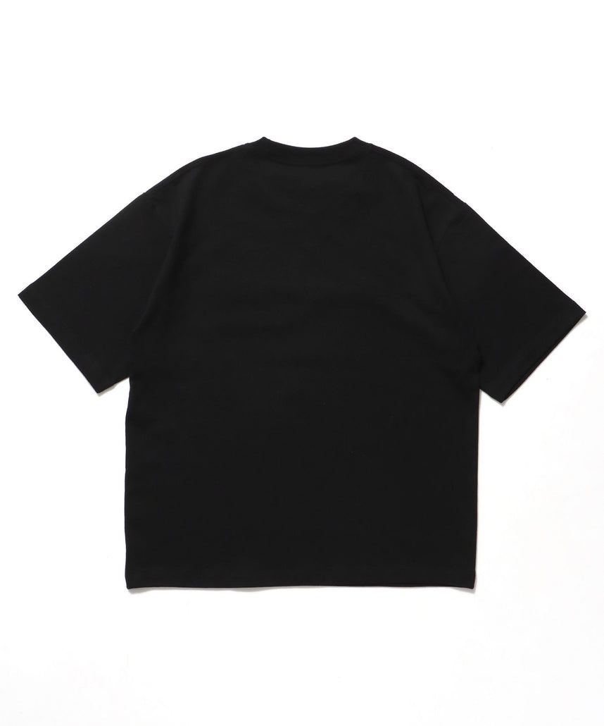 LETTERED CROPPED TEE NV / Tシャツ 短丈 クルーネック 半袖 ブラック