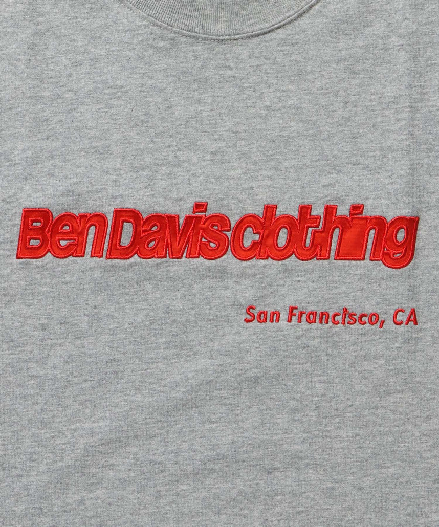 LETTERED CROPPED TEE NV / Tシャツ 短丈 クルーネック 半袖 グレー