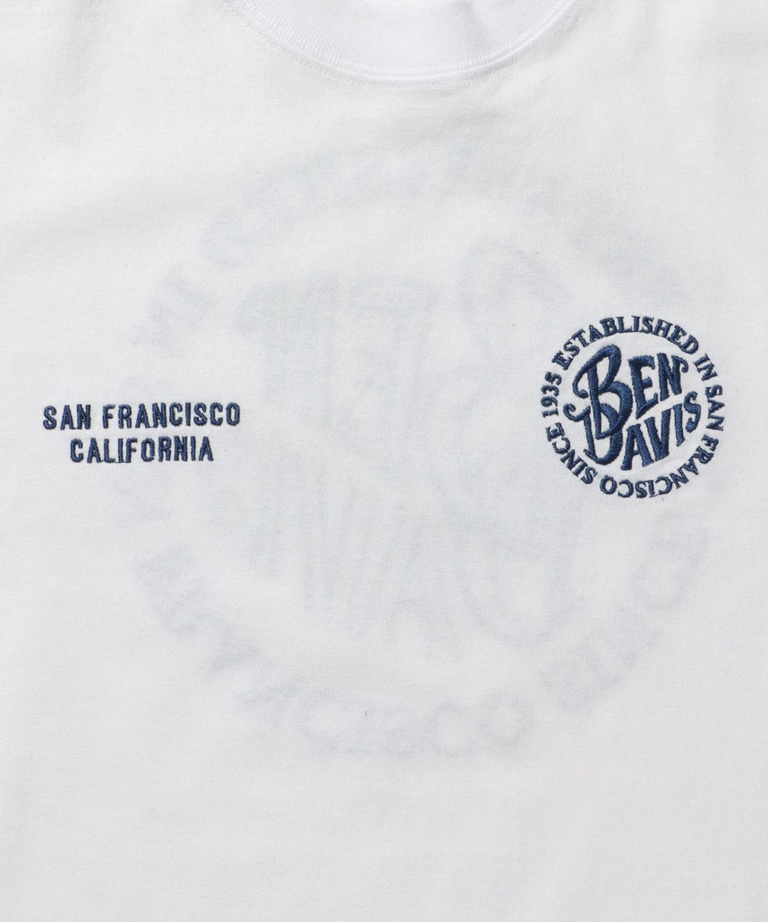 CIRCLE EMB CROPPED TEE NV / Tシャツ 短丈 クルーネック 半袖 ホワイト