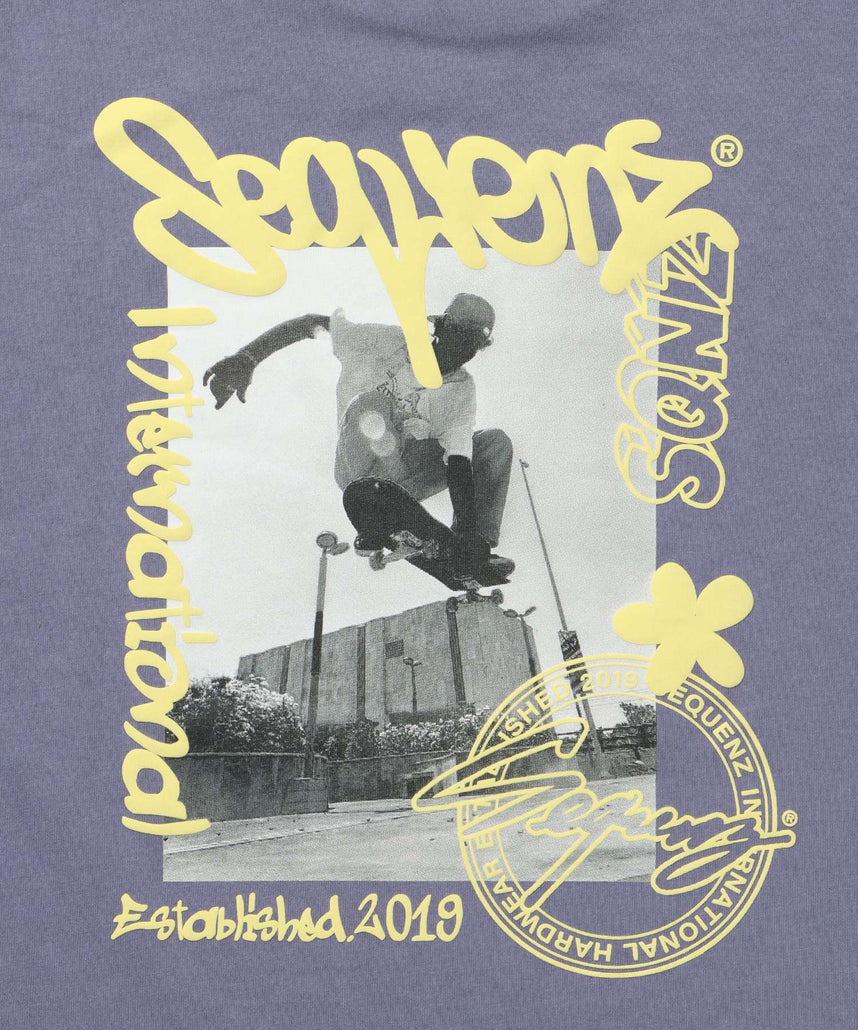 SKATE PHOTO PT S/S TEE / Tシャツ 短丈 クルーネック 半袖 スケーター ラベンダー