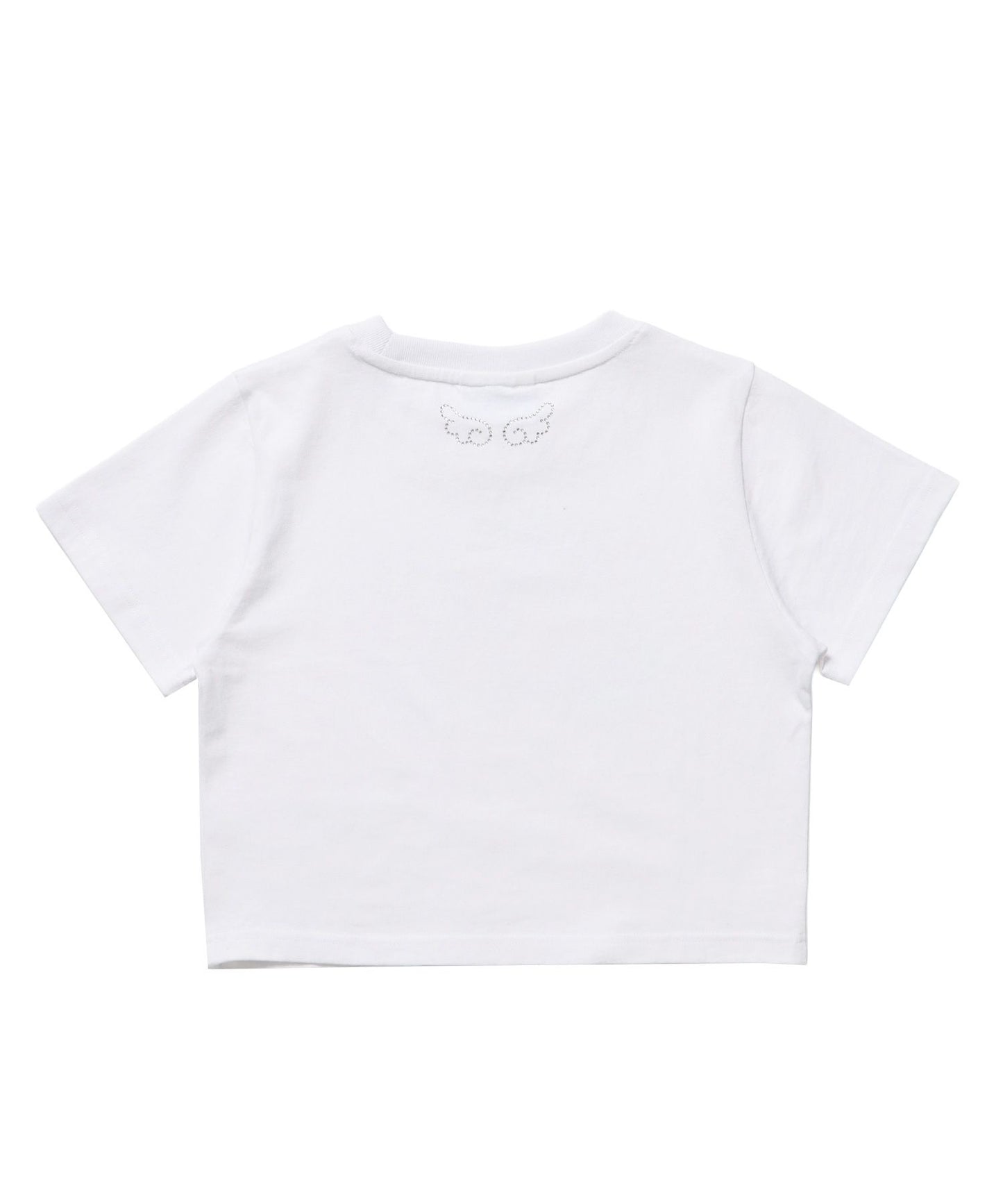 sqnz ladies tee / Tシャツ 半袖 クルーネック レディース チビT ピチT ホワイト
