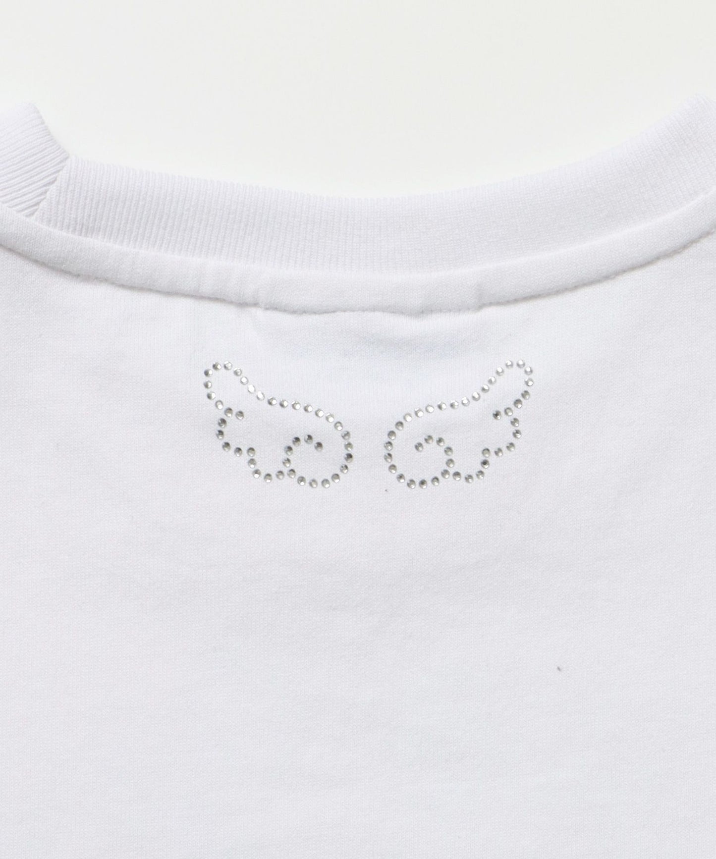 sqnz ladies tee / Tシャツ 半袖 クルーネック レディース チビT ピチT ホワイト