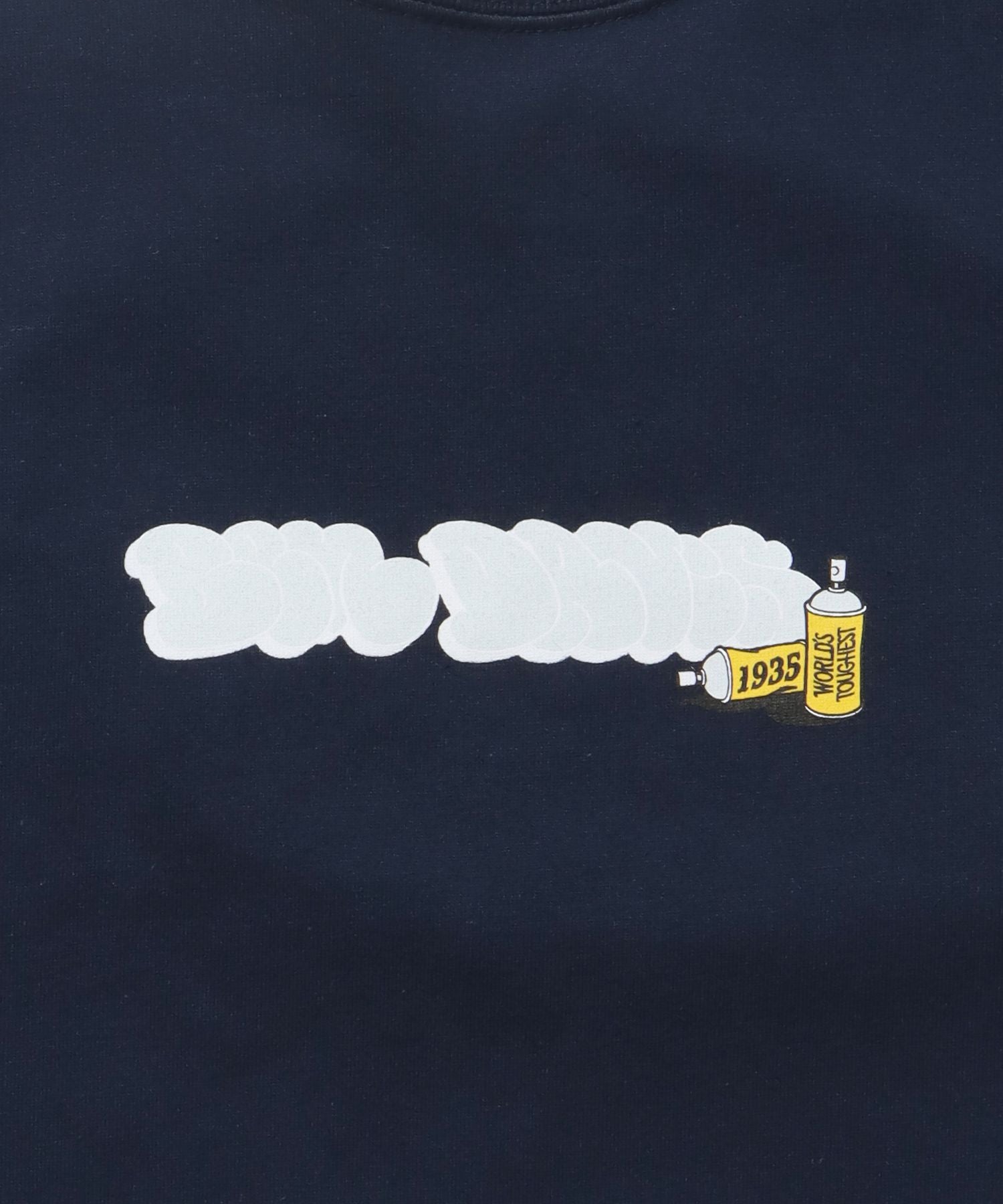 OVERLAP BAVCK SIDE COOL TOUCH TEE / Tシャツ クルーネック 半袖 オーバーサイズ ワンポイント 接触冷感 ネイビー
