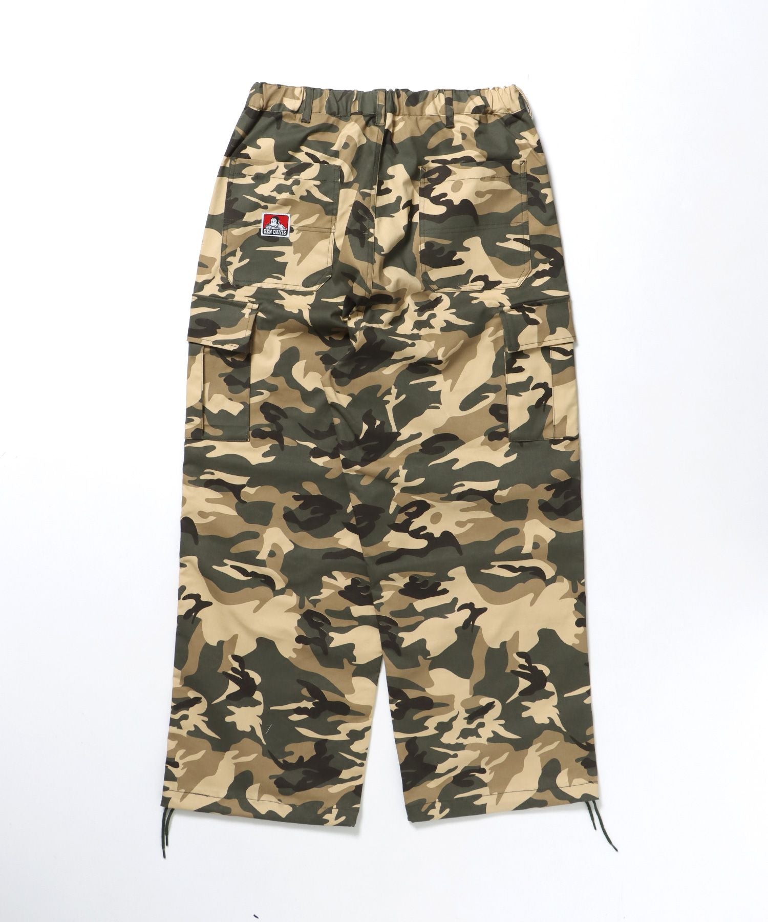 【BEN DAVIS(ベンデイビス)】SNOW WORKERS PANTS SP / ワークパンツ カーゴポケット ワイドストレート ゴムシャーリング 柄89