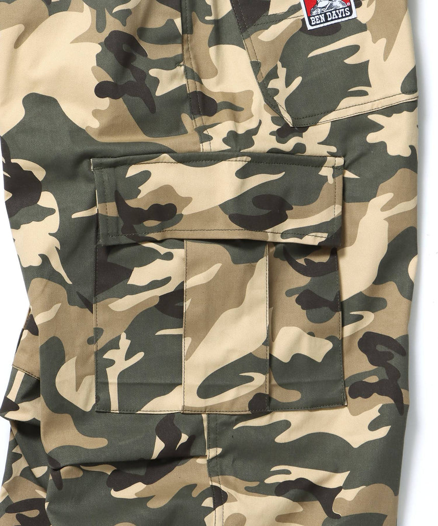 SNOW WORKERS PANTS SP / ワークパンツ カーゴポケット ワイドストレート ゴムシャーリング 柄89