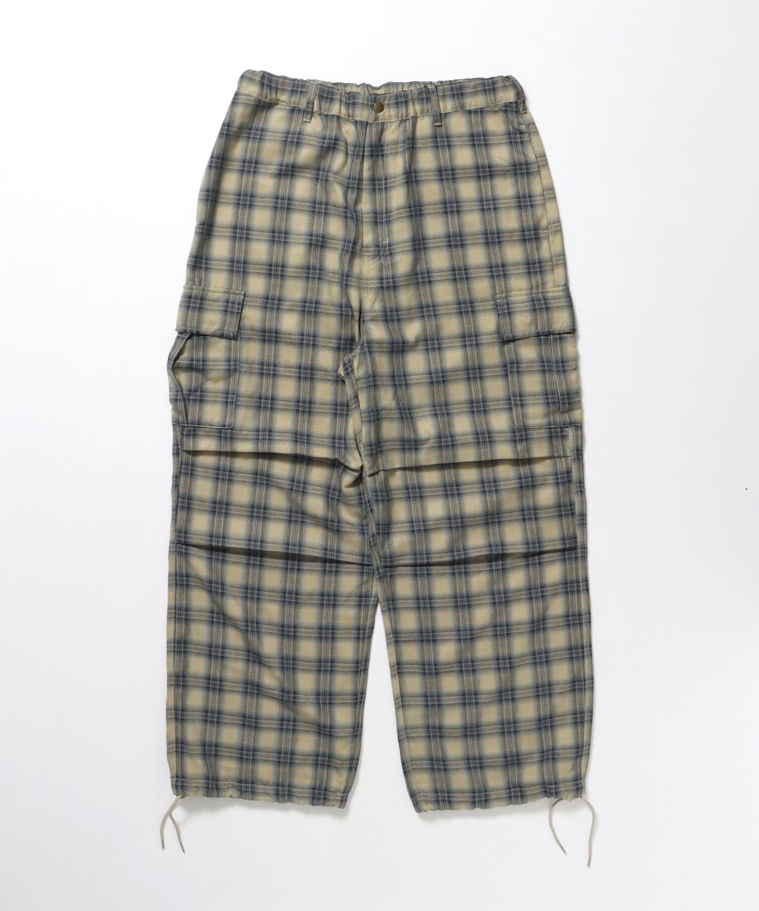 【BEN DAVIS(ベンデイビス)】SNOW WORKERS PANTS SP / ワークパンツ カーゴポケット ワイドストレート ゴムシャーリング 柄90