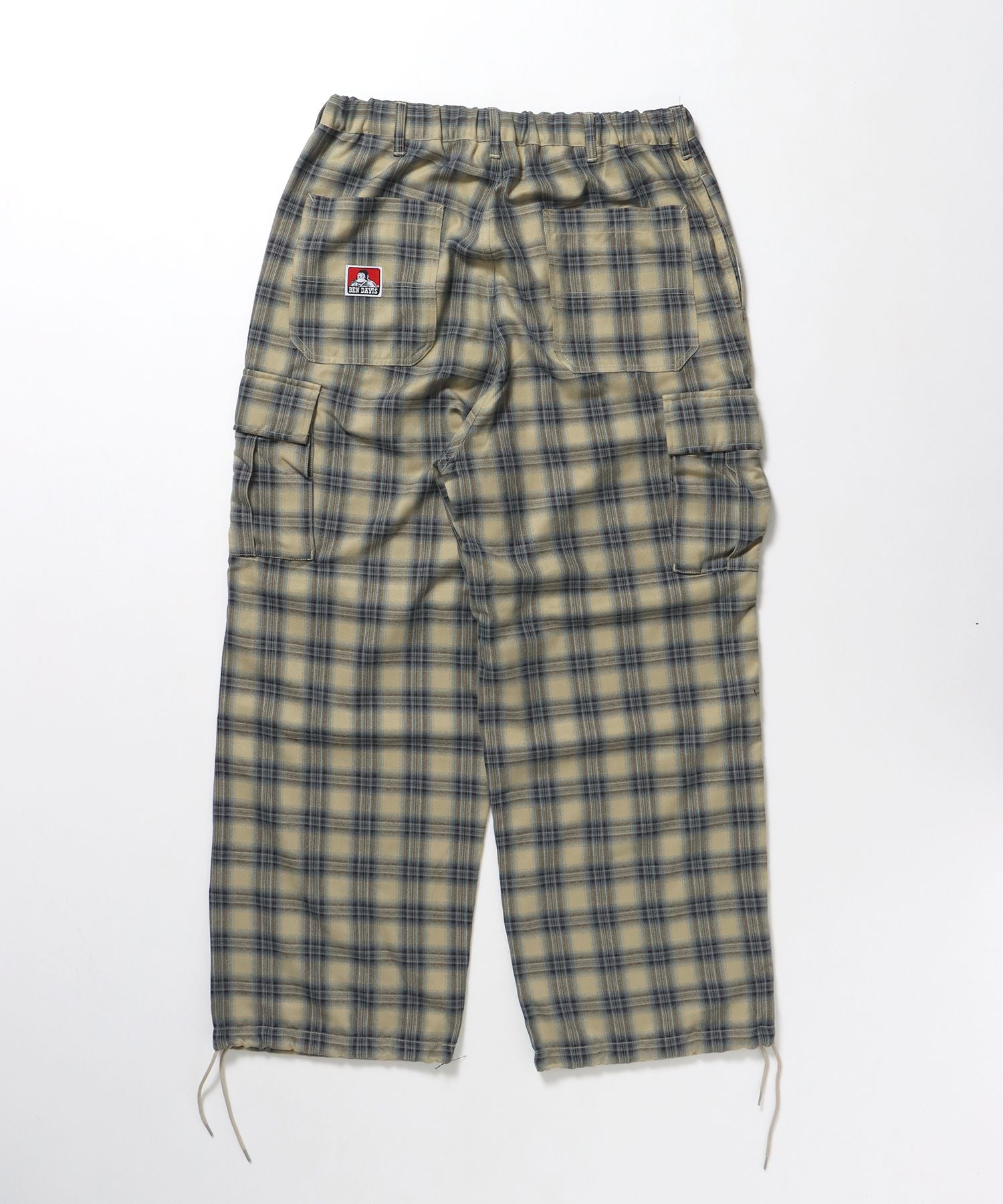 【BEN DAVIS(ベンデイビス)】SNOW WORKERS PANTS SP / ワークパンツ カーゴポケット ワイドストレート ゴムシャーリング 柄90