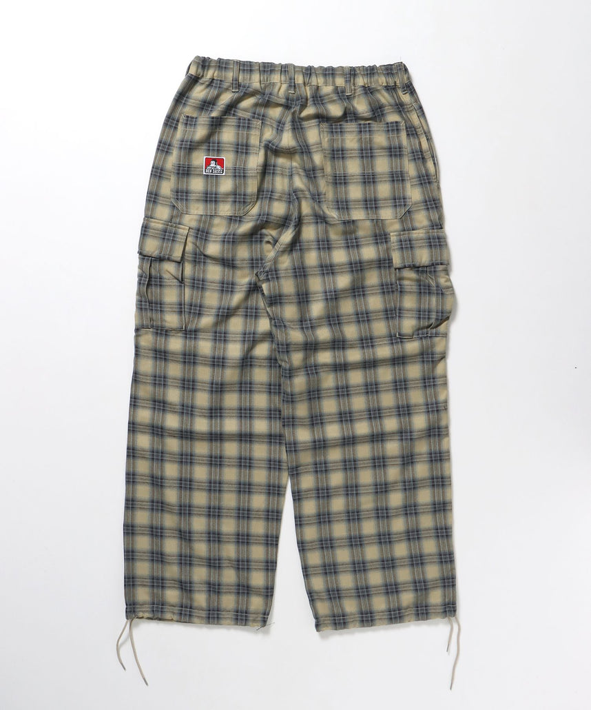 【BEN DAVIS(ベンデイビス)】SNOW WORKERS PANTS SP / ワークパンツ カーゴポケット ワイドストレート ゴムシャーリング 柄90