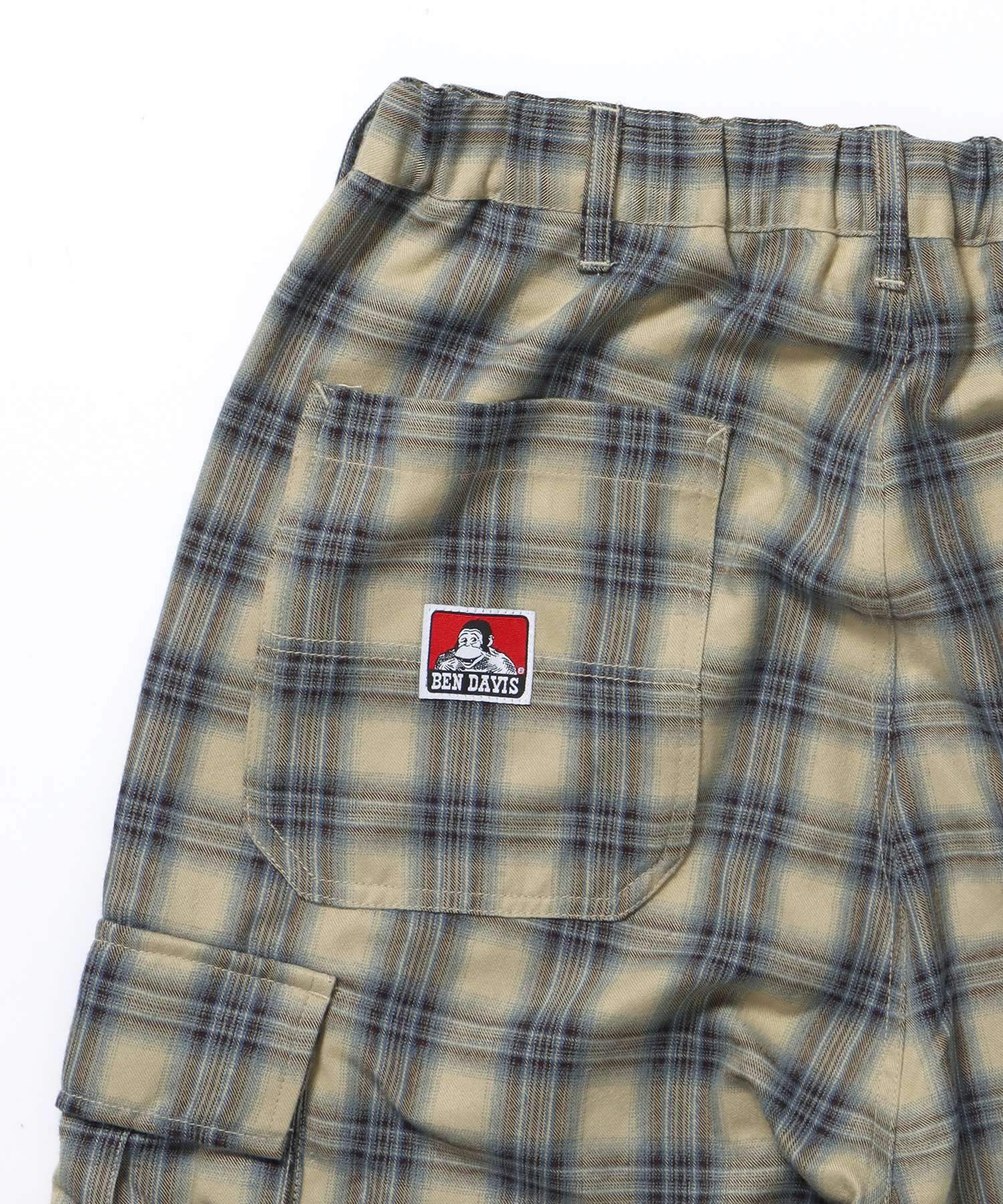 SNOW WORKERS PANTS SP / ワークパンツ カーゴポケット ワイドストレート ゴムシャーリング 柄90