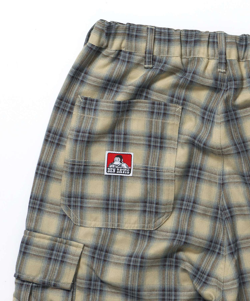 SNOW WORKERS PANTS SP / ワークパンツ カーゴポケット ワイドストレート ゴムシャーリング 柄90