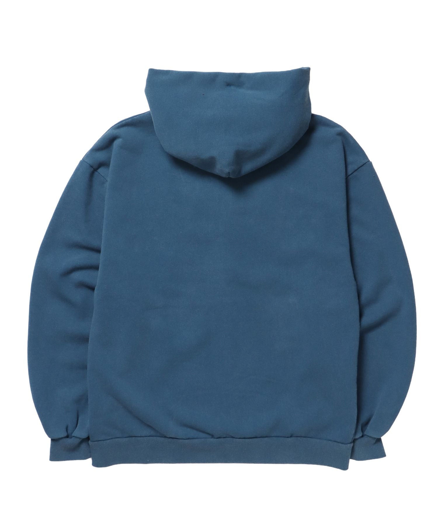 APPLIQUE STONE FADE ZIP P/K / ラインストーン ジップパーカー ダブルジップ 裏起毛 加工 【セットアップ】 ブルー