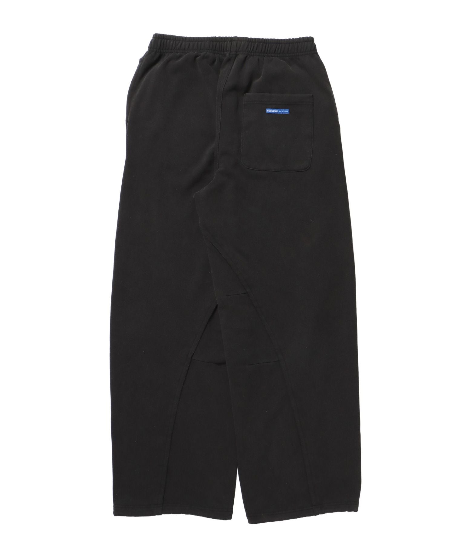 WASHED CURVE SWEAT PANTS / カーブ スウェットパンツ 加工 裏起毛 【セットアップ】 ブラック