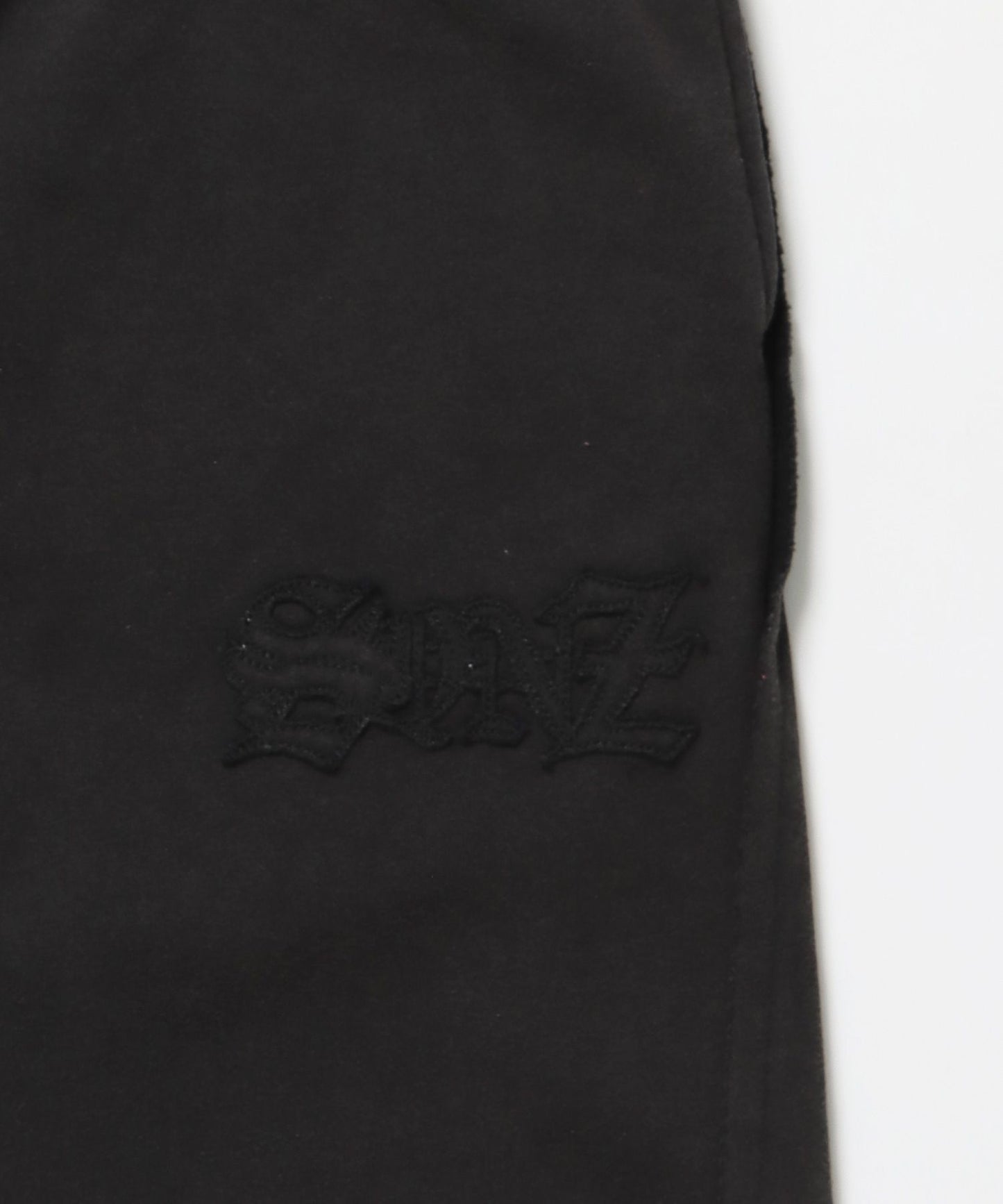 WASHED CURVE SWEAT PANTS / カーブ スウェットパンツ 加工 裏起毛 【セットアップ着用可】 ブラック