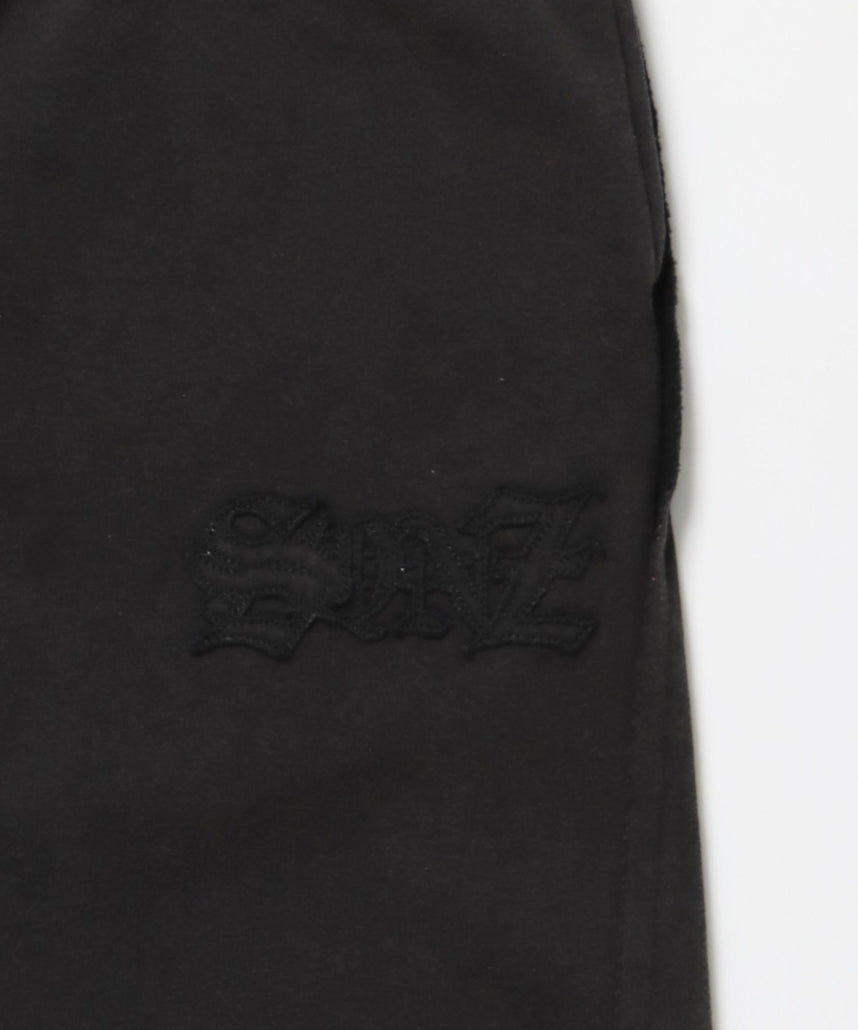 WASHED CURVE SWEAT PANTS / カーブ スウェットパンツ 加工 裏起毛 【セットアップ】 ブラック