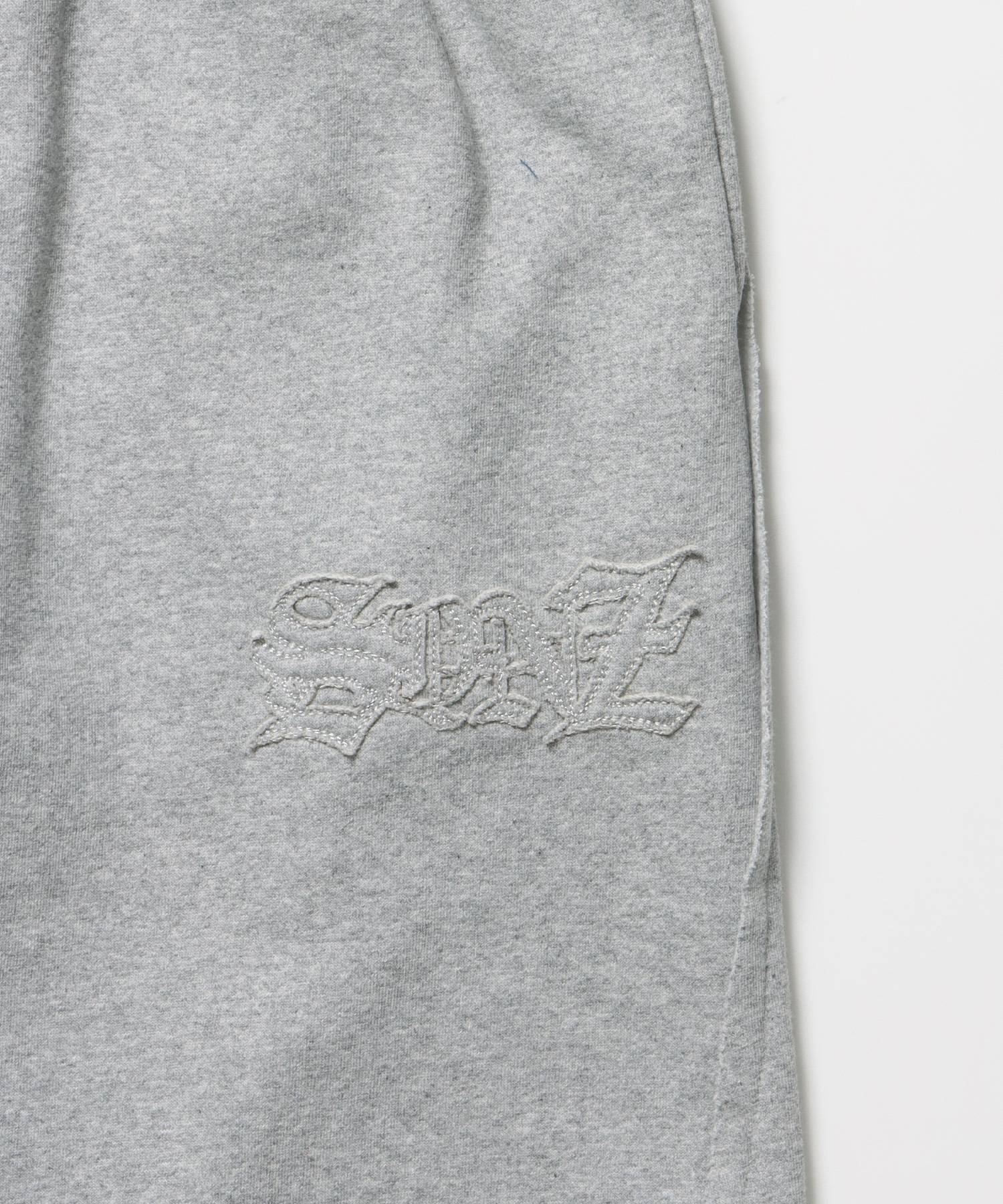 WASHED CURVE SWEAT PANTS / カーブ スウェットパンツ 加工 裏起毛 【セットアップ】 グレー